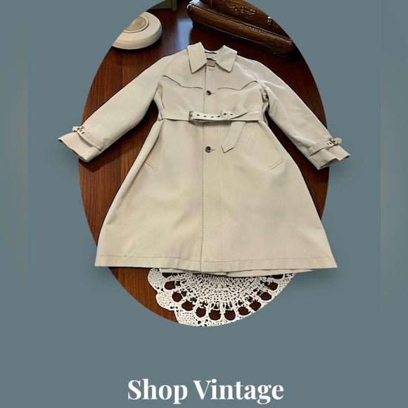 VTG Harbormaster John Weitz Trench Coat. Unisex. Size: Large-40R - Picture 12 of 16